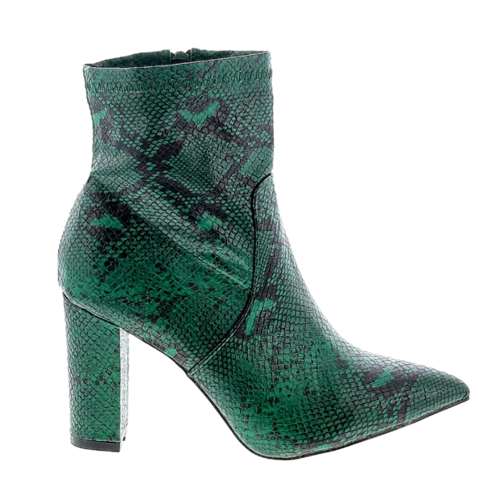 New Catherine Malandrino Green Snakeskin Boots - Size 7.5 - 8